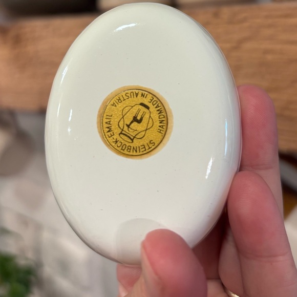 Vintage Stein-Bach Austrian Enamel Trinket Dish – Palotade Horse & Rider - Picture 4 of 6